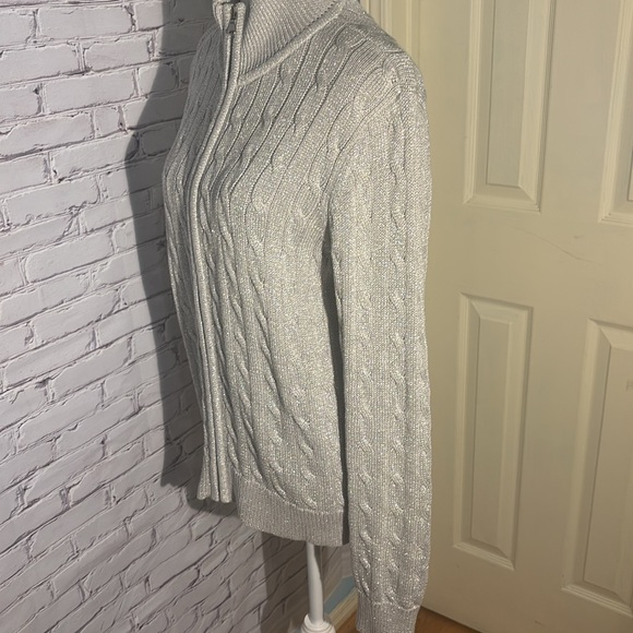 Stunning L- Ralph Lauren Active Glitter Cardigan - Picture 4 of 8